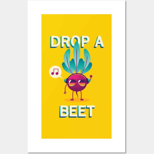 Drop A Beet Wall Art by gabdoesdesign